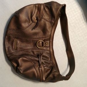 Enzo Angiolini brown leather shoulder bag